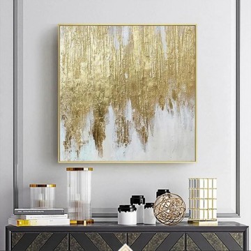 Boho Gold wall decor texture Oil Paintings